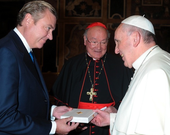 El Duque y la Duquesa de Castro recibidos por el Papa Francisco